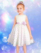 Vestido de Fiesta con Estrellas Lila para Niñas de 3 a 8 Años Gerat